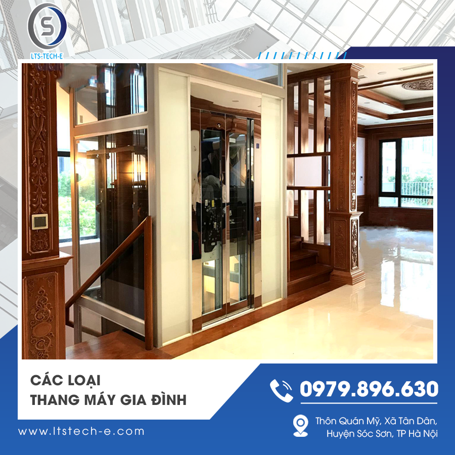các loại thang máy gia đình