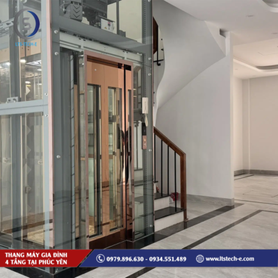 giá thang máy gia đình 4 tầng tại Phúc Yên