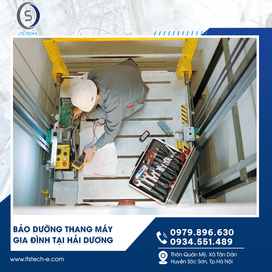 Bảo dưỡng thang máy gia đình tại Hải Dương