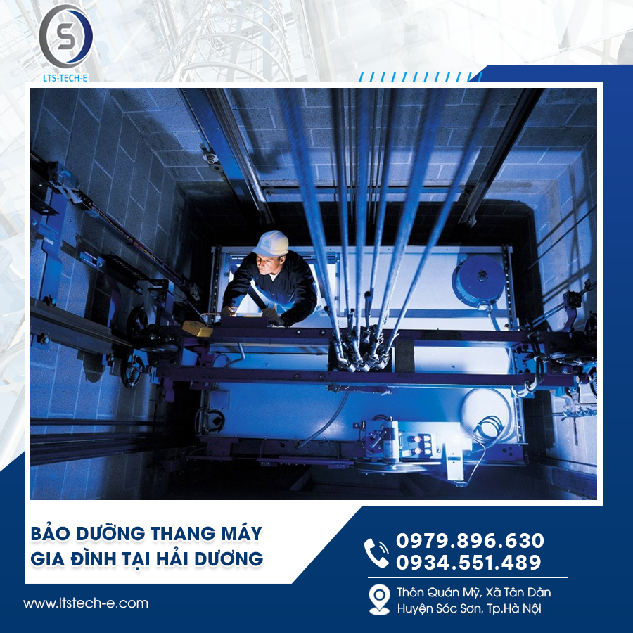 Bảo dưỡng thang máy gia đình tại Hải Dương