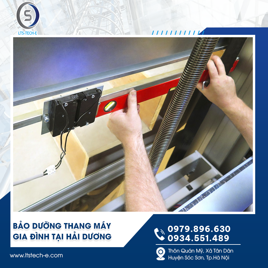 Bảo dưỡng thang máy gia đình tại Hải Dương