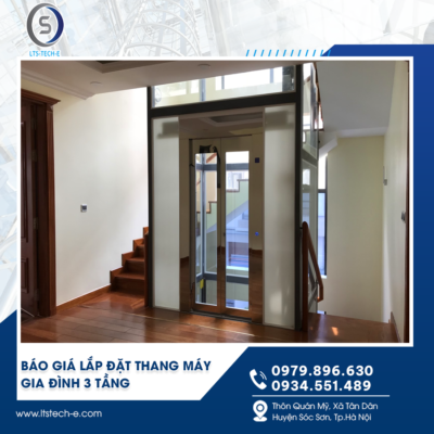 Báo Giá Lắp Đặt Thang Máy Gia Đình 3 Tầng Tại Quảng Ninh