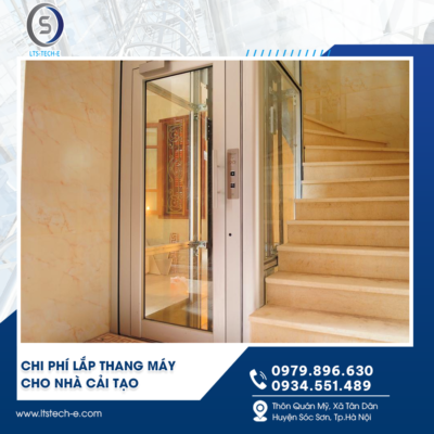 Chi phí lắp thang máy cho nhà cải tạo tại Hải Dương