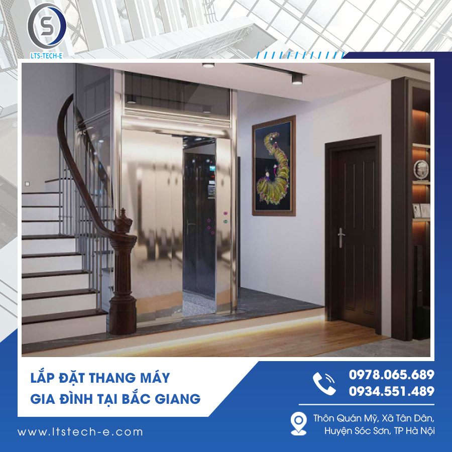 Lắp đặt thang máy gia đình tại Bắc Giang Lắp đặt thang máy gia đình tại Bắc Giang