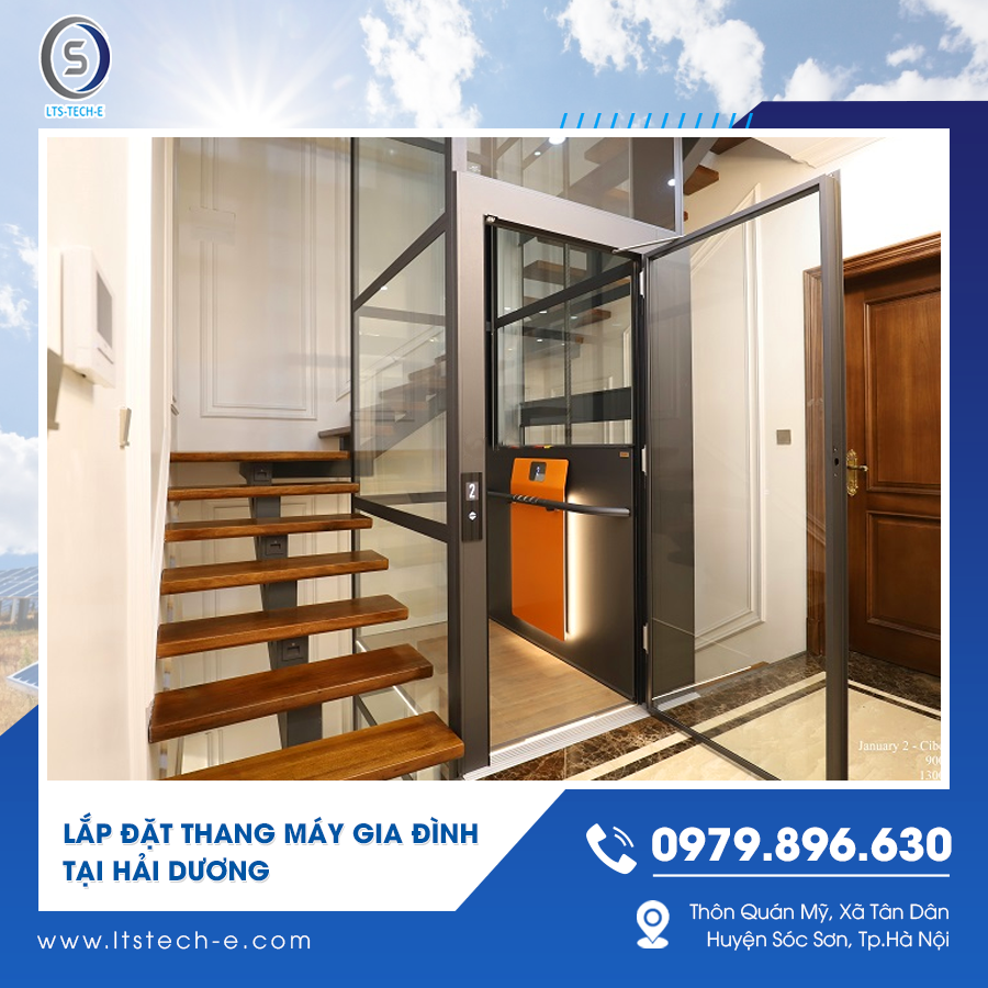 Lắp đặt thang máy gia đình tại Hải Dương