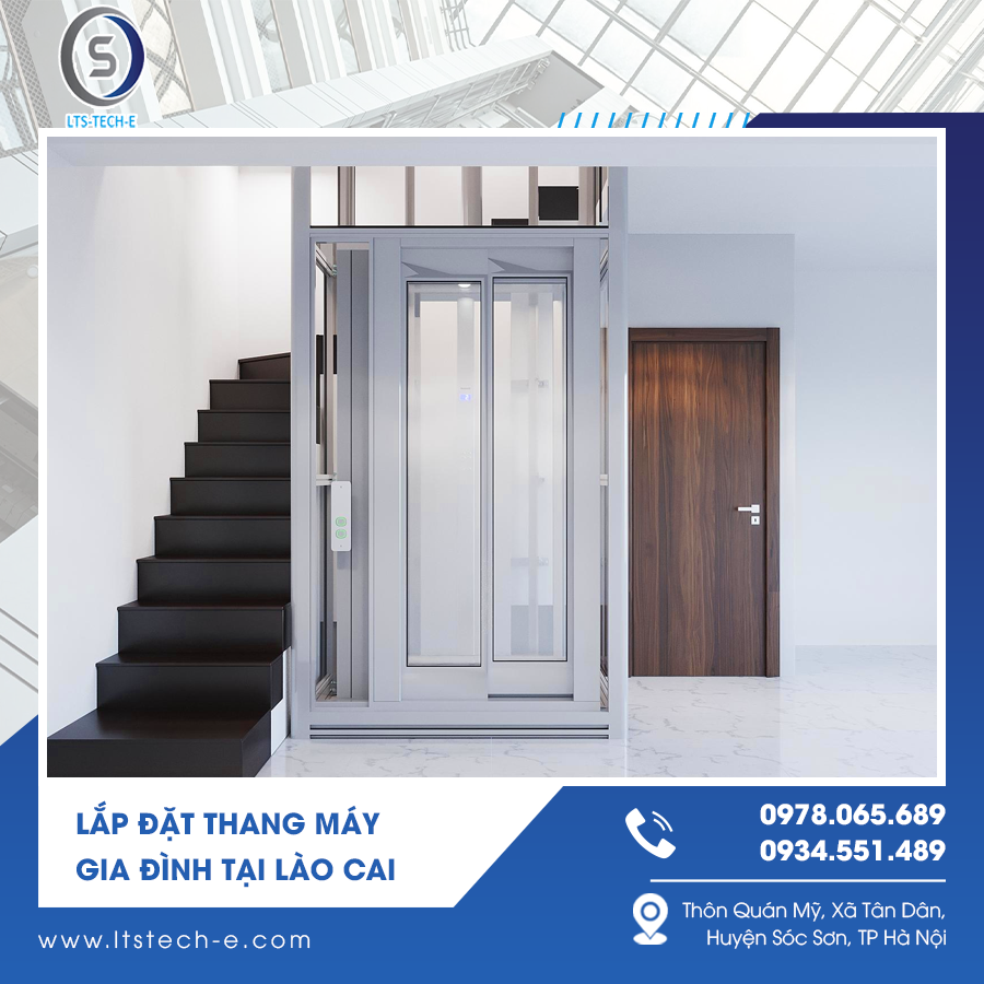 Lắp đặt thang máy gia đình tại Lào Cai Lắp đặt thang máy gia đình tại Lào Cai