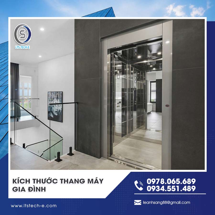 Kích thước thang máy gia đình
