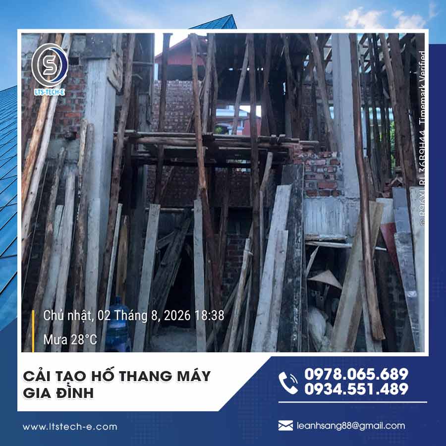 Cải tạo hố thang máy gia đình